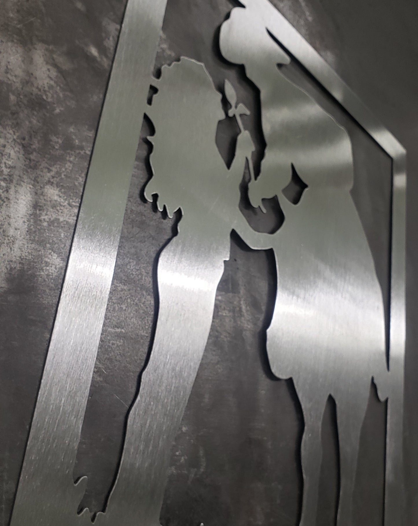 Kissing Cowboy - Metal Sign