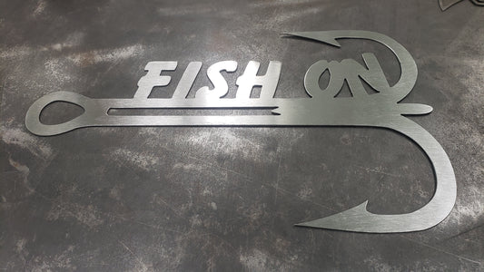 Fish On - Metal Sign