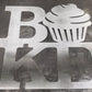 "Bake" Cupcake - Metal Sign